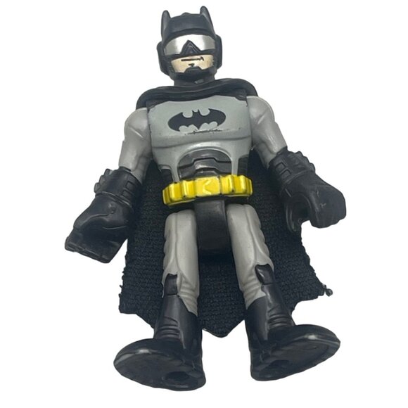 fisher Price Imaginext DC Super Friends Batman action figure gray 3" READ - Picture 1 of 7